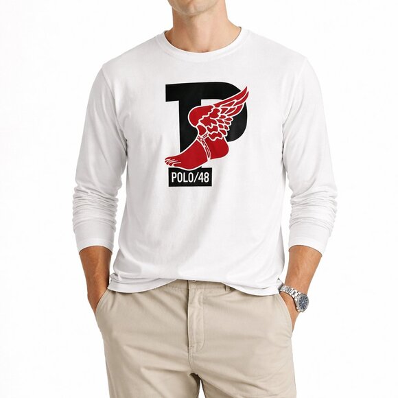 Polo by Ralph Lauren Other - Polo Ralph Lauren P wing Logo Long Sleeve Mens T Shirt Size Large